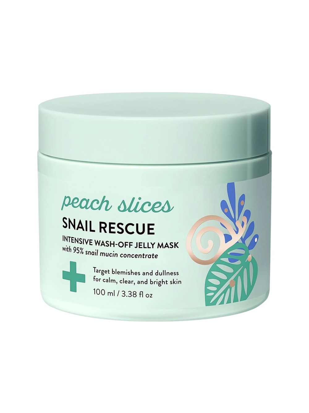 Peach Slices Snail Rescue Jelly Mask 95% Mucin Hydrating Brightening